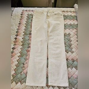 Driftwood White High Rise Bootcut Jeans - Audrey